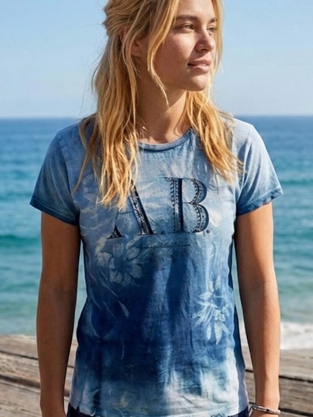 SCOTCH & SODA Blue Graphic T-Shirt UNISEX